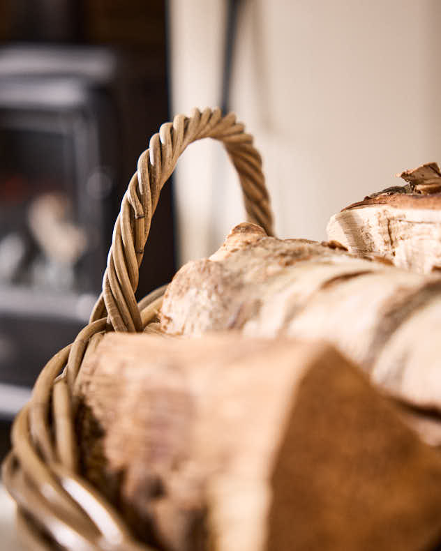 Log & Coal Storage XXL - Azara Premium Oval Log Basket