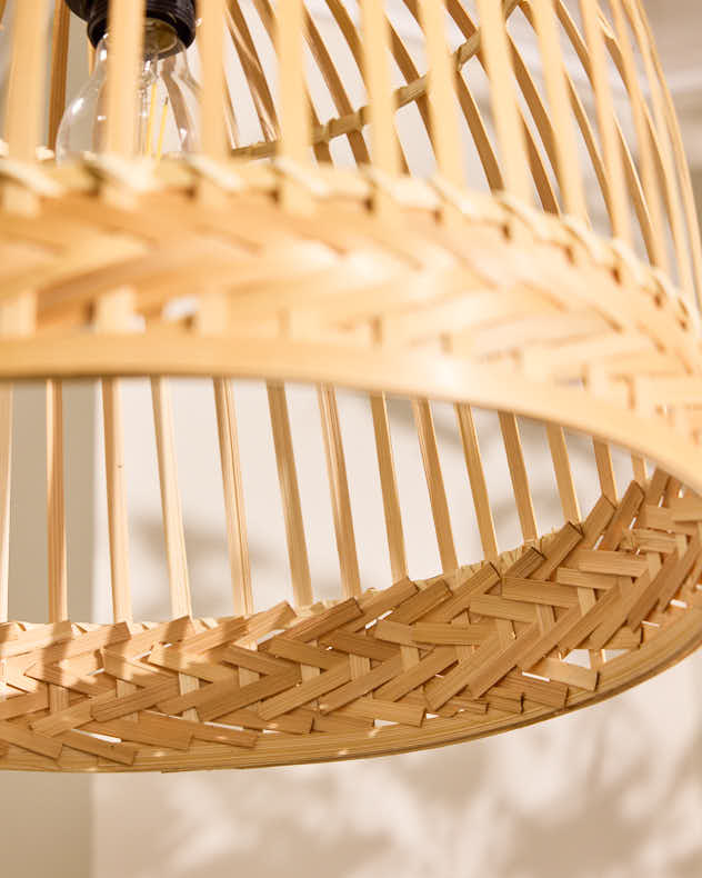 Light Shade - Bamboo Dome Easy Fit Ceiling Shade