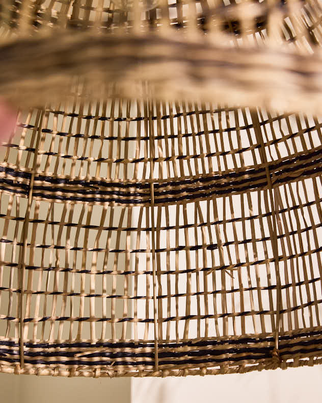 Light Shade - Seagrass Stripe Easy Fit Ceiling Shade