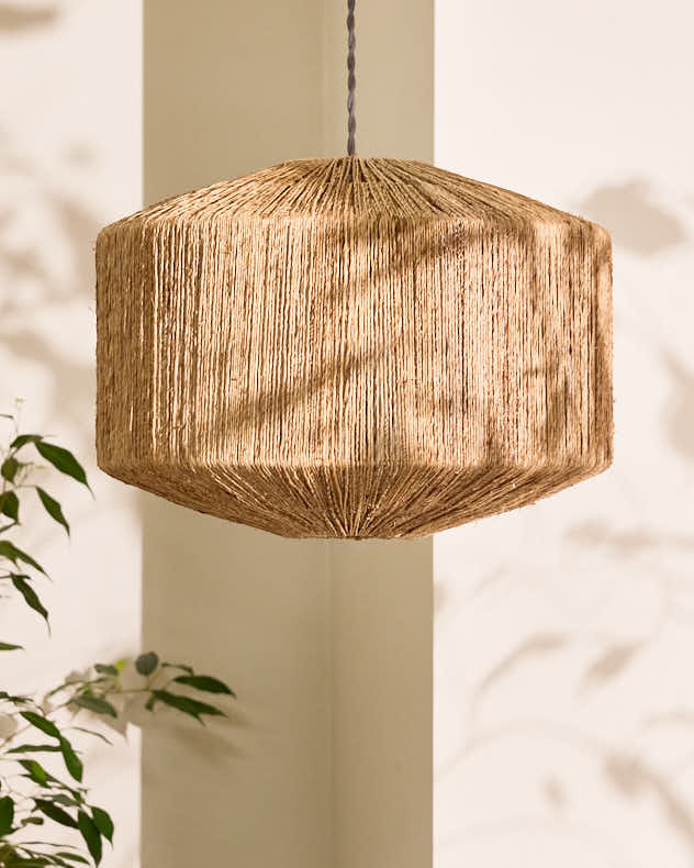 Adleigh Jute Easy Fit Ceiling Shade – Dibor