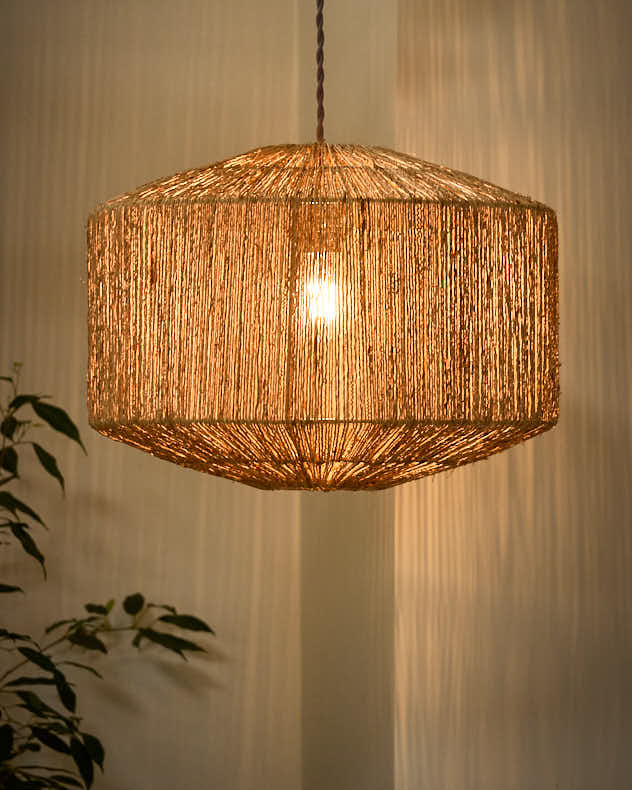 Adleigh Jute Easy Fit Ceiling Shade