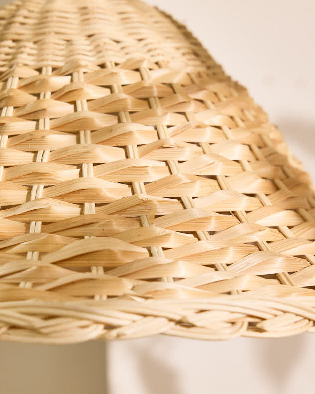 Rattan Two Tone Easy Fit Ceiling Shade