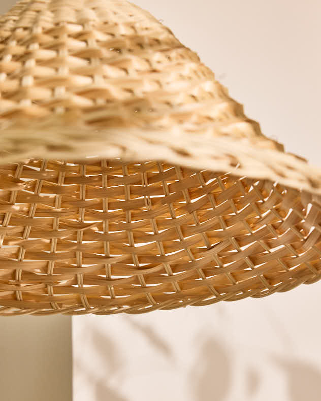 Light Shade - Rattan Two Tone Easy Fit Ceiling Shade