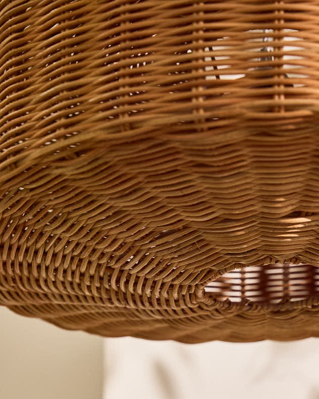 Roscoe Rattan Basket Weave Easy Fit Ceiling Shade