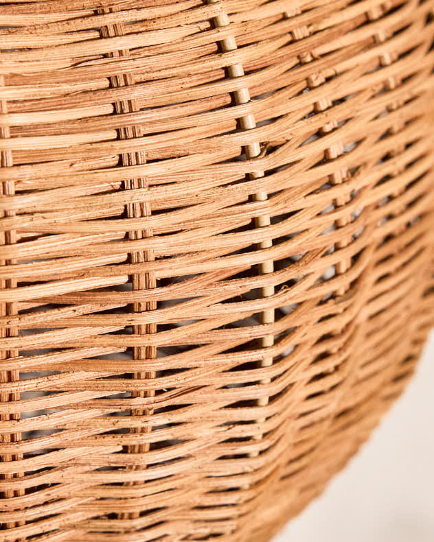 Light Shade - Roscoe Rattan Round Easy Fit Ceiling Shade