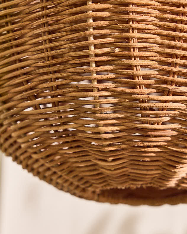 Light Shade - Roscoe Rattan Round Easy Fit Ceiling Shade