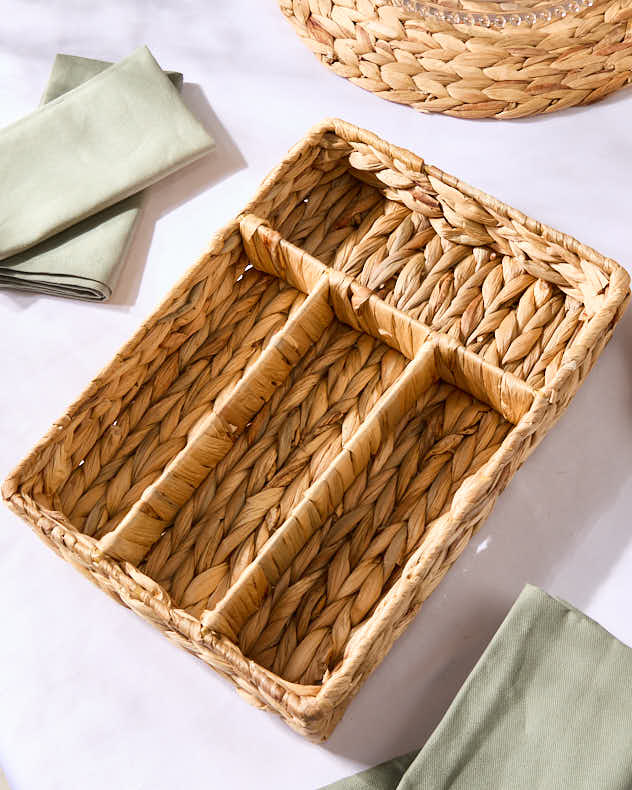 Storage Baskets - Lakelyn Water Hyacinth Cutlery Tray