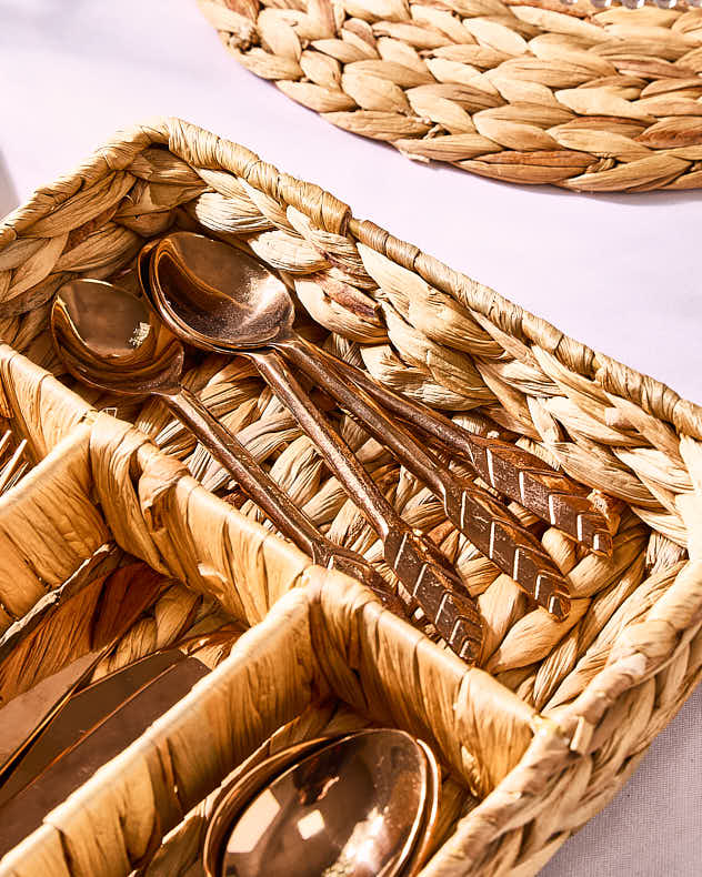 Storage Baskets - Lakelyn Water Hyacinth Cutlery Tray