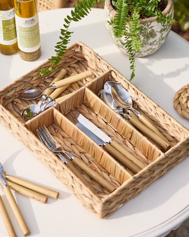 Lakelyn Water Hyacinth Cutlery Tray