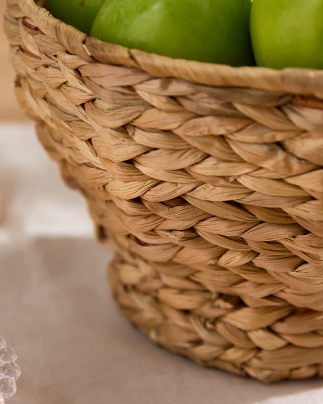 Water Hyacinth Footed Fruit Bowl