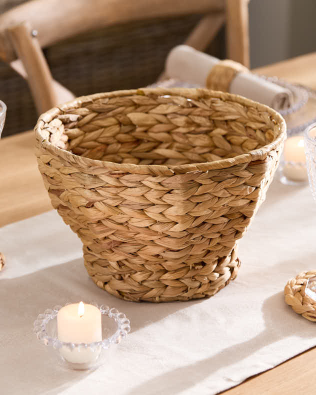 Water Hyacinth Footed Fruit Bowl