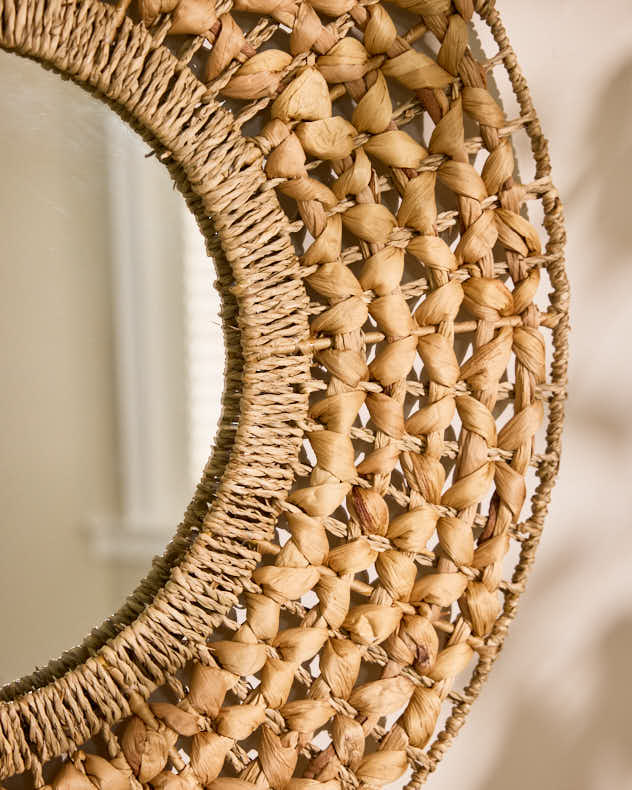Mirror - Lakelyn Water Hyacinth Wall Mirror 65cm