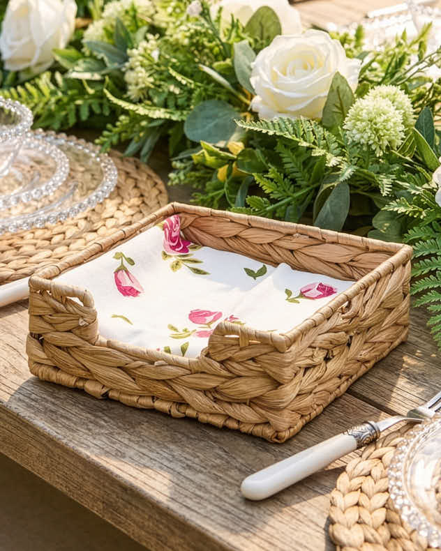 Storage Baskets - Lakelyn Water Hyacinth Napkin Holder