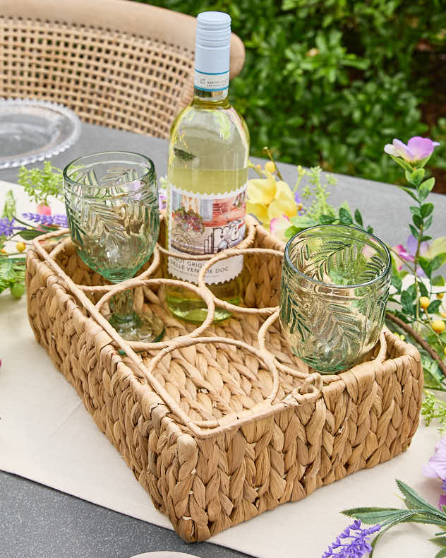 Water Hyacinth Bottle Caddy
