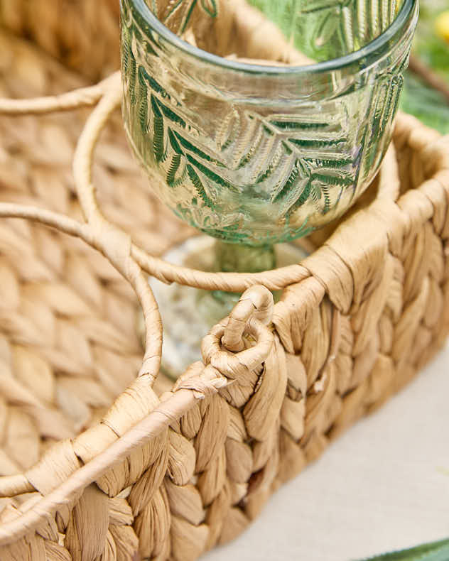 Water Hyacinth Bottle Caddy