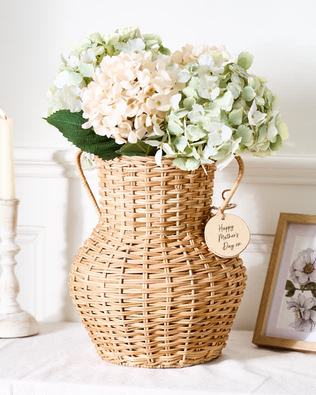 Personalised Wicker Urn Vase