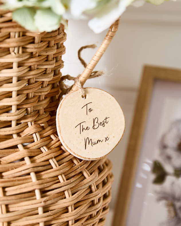 Personalised Wicker Urn Vase