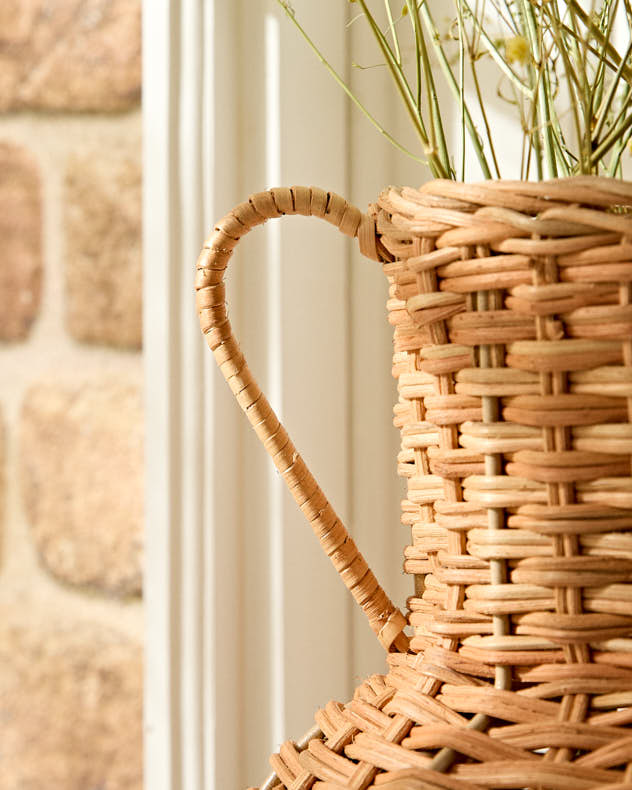 Wicker Urn Vase