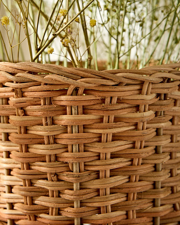 Wicker Urn Vase