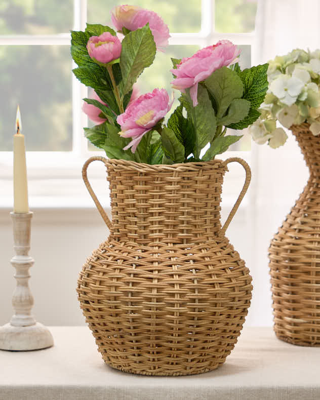 Wicker Urn Vase