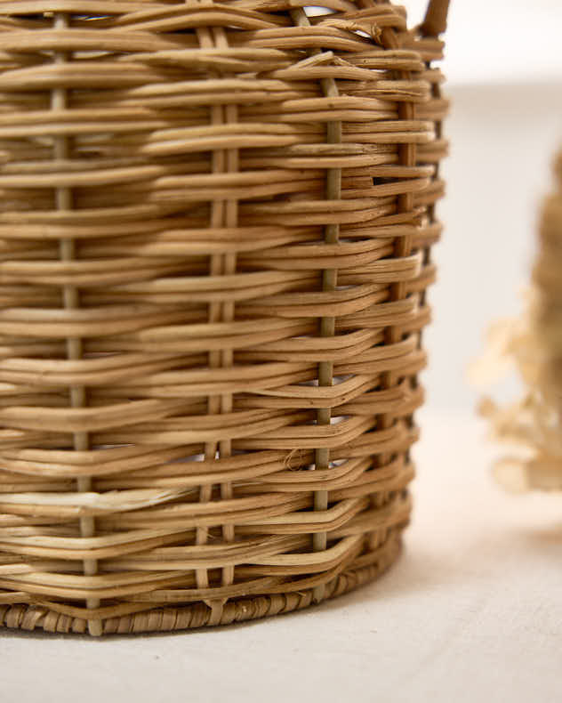 Personalised Rattan Urn Vase Gift