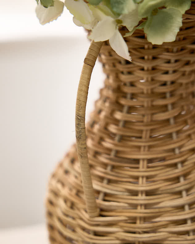 Personalised Rattan Urn Vase Gift