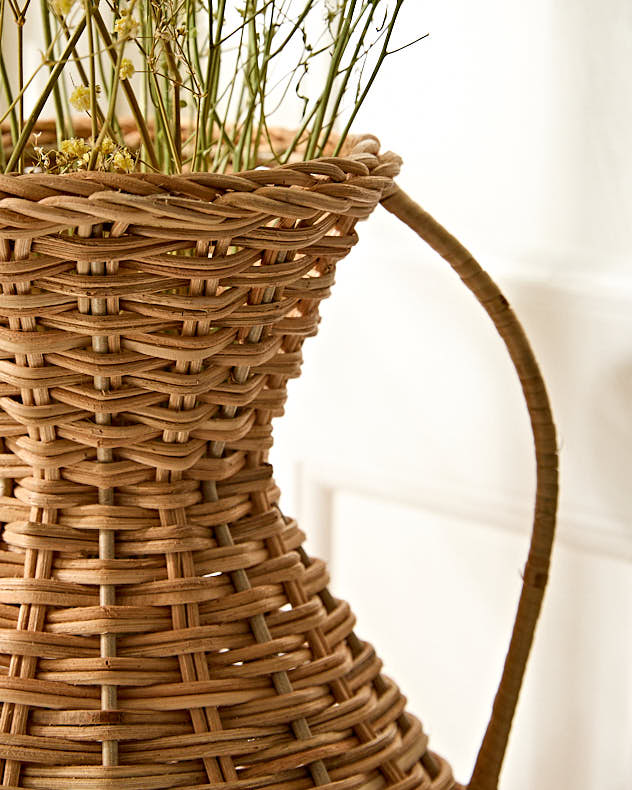 Roscoe Rattan Urn Vase