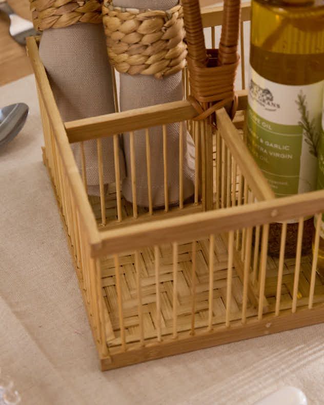 Cutlery Holders - Bamboo Cutlery Caddy