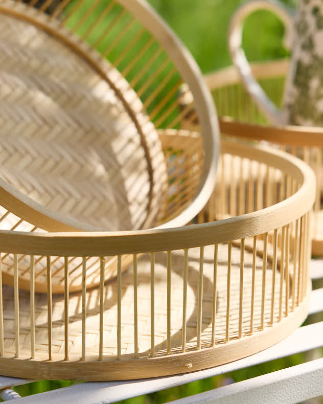 Set of 3 Bamboo Nesting Trays