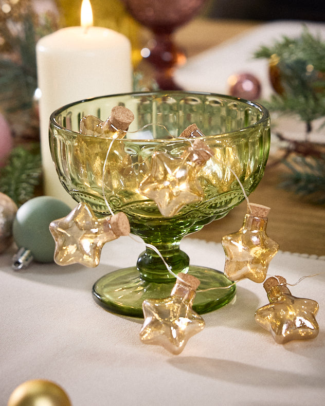 Garlands - LED Glass Star String Lights