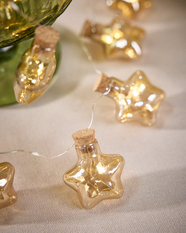 Garlands - LED Glass Star String Lights