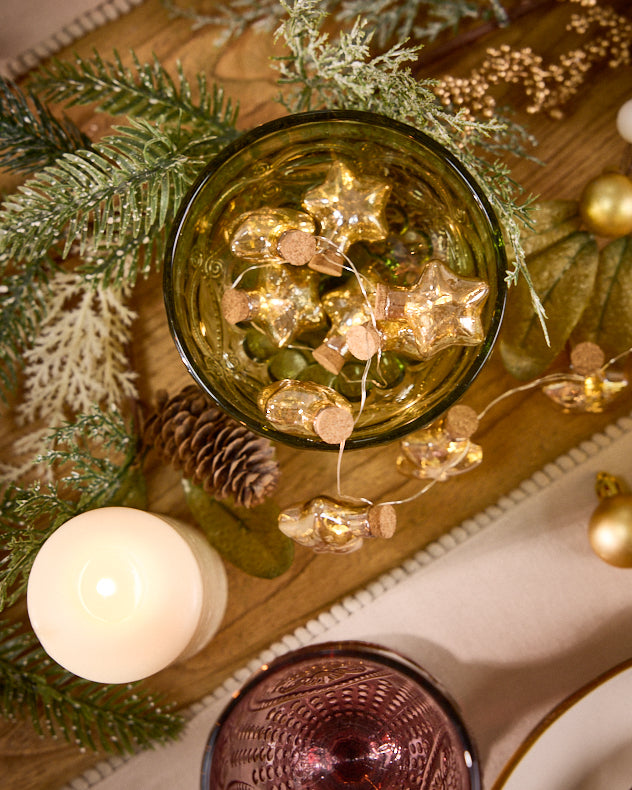 Garlands - LED Glass Star String Lights