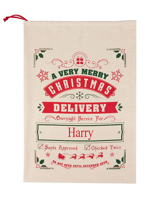 Personalised Christmas Delivery Sack