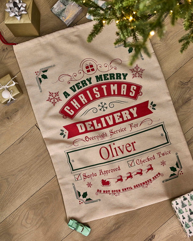 Christmas Sack - Personalised Christmas Delivery Sack