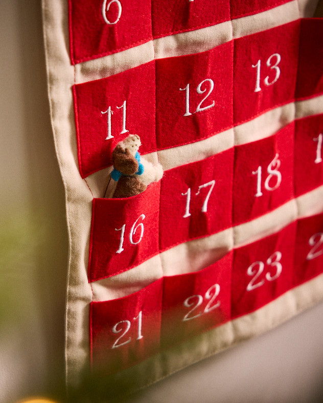 Gingerbread Hanging Fabric Advent Calendar