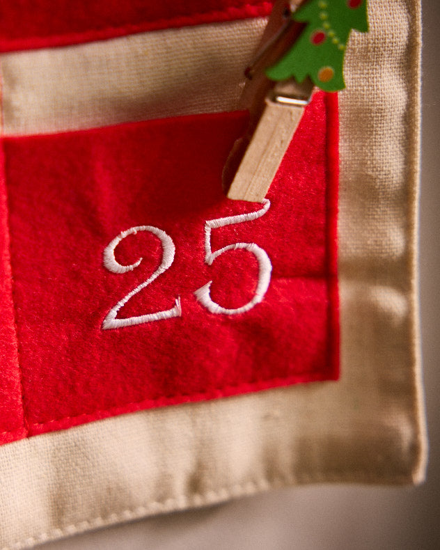 Gingerbread Hanging Fabric Advent Calendar