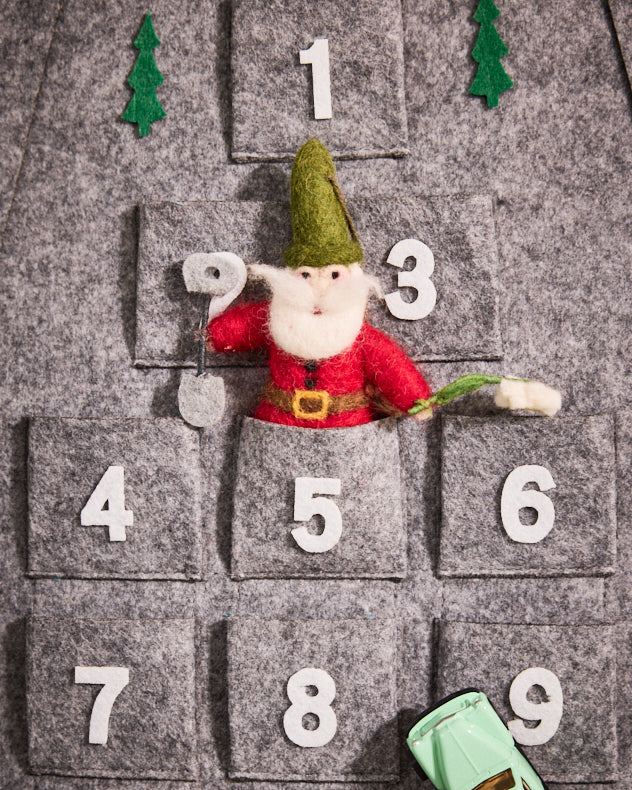 Advent Calendars - Personalised Grey Santa Giant Advent Calendar