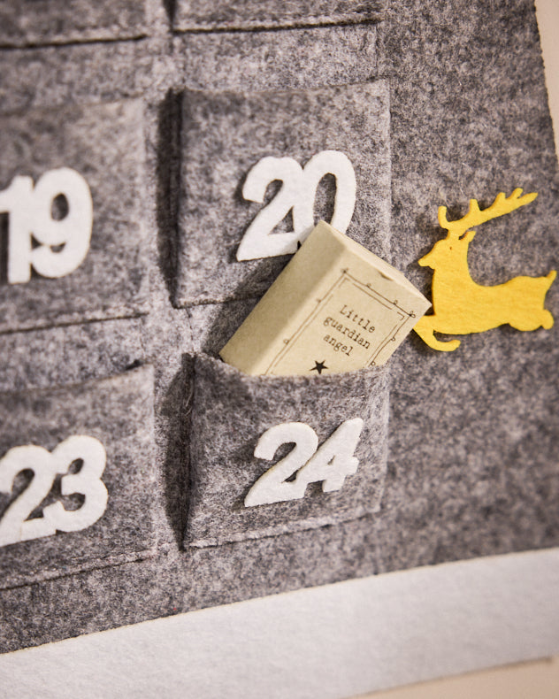 Advent Calendars - Personalised Grey Santa Giant Advent Calendar