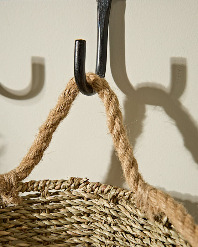 Wall Basket - Rope Finish Seagrass Wall Baskets
