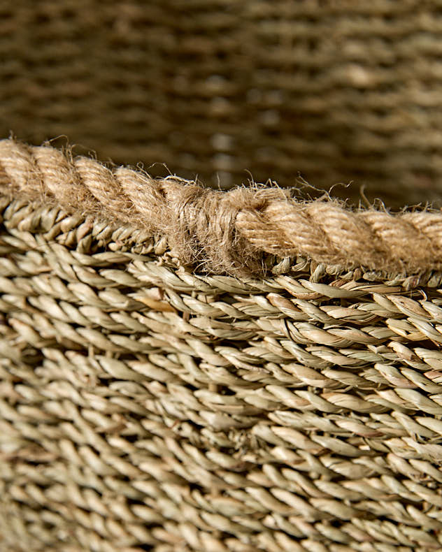 Wall Basket - Rope Finish Seagrass Wall Baskets