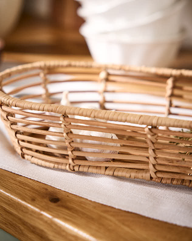 Roscoe Long Rattan Basket