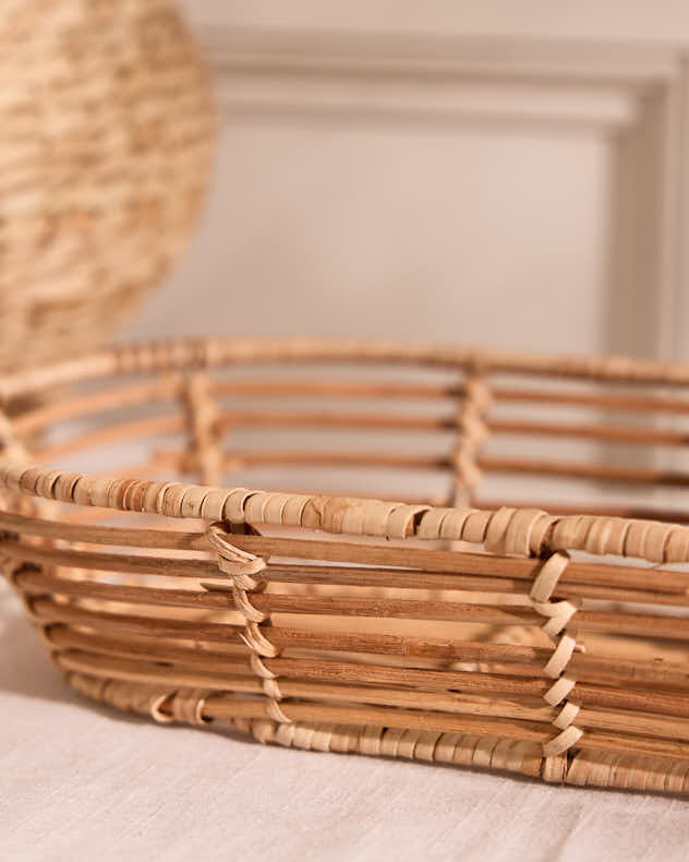 Roscoe Long Rattan Basket