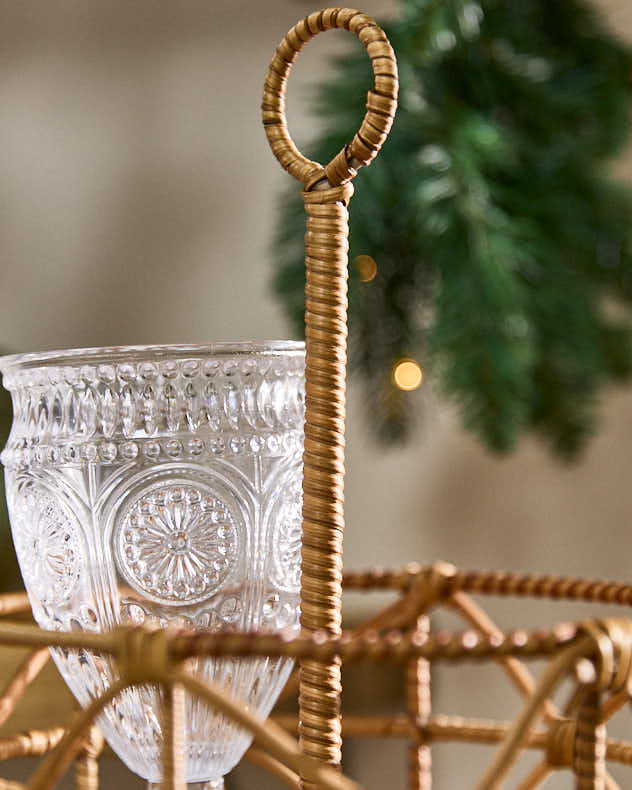 Three Tier Rattan Storage Tower