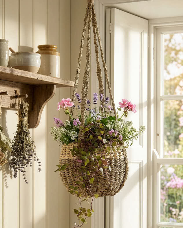 Emery Seagrass Hanging Planter