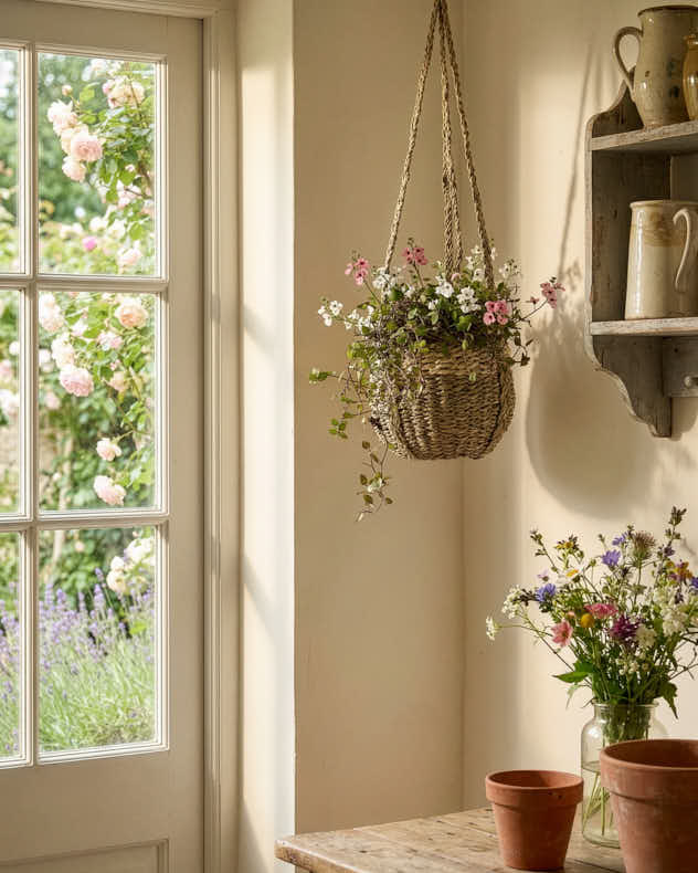 Emery Seagrass Hanging Planter