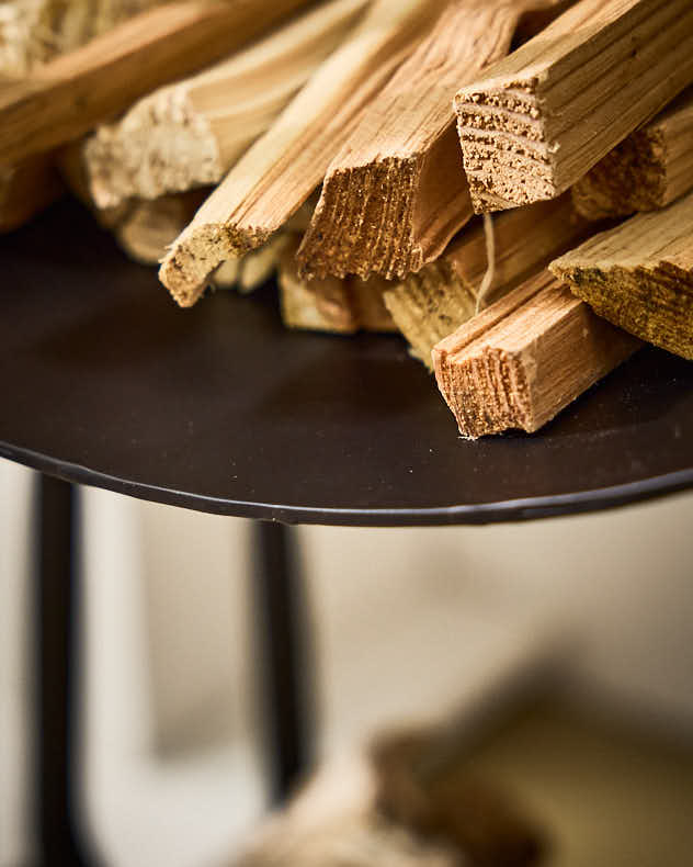 Fire Tools Set with Log Storage