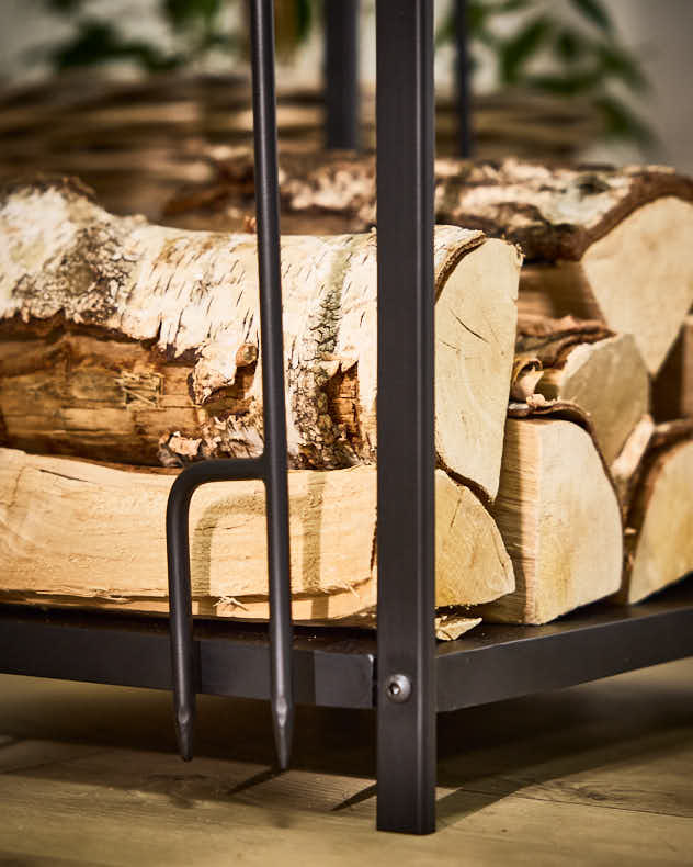 Fire log Holders & Racks - Fire Tools Set with Log Storage