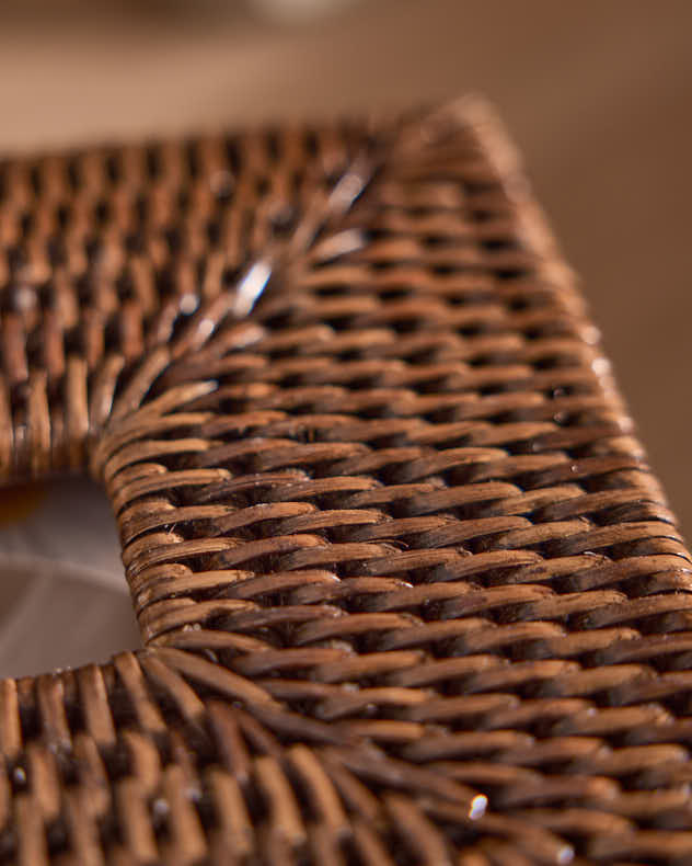 Taschentuchbox-Abdeckung aus natürlichem Rattan