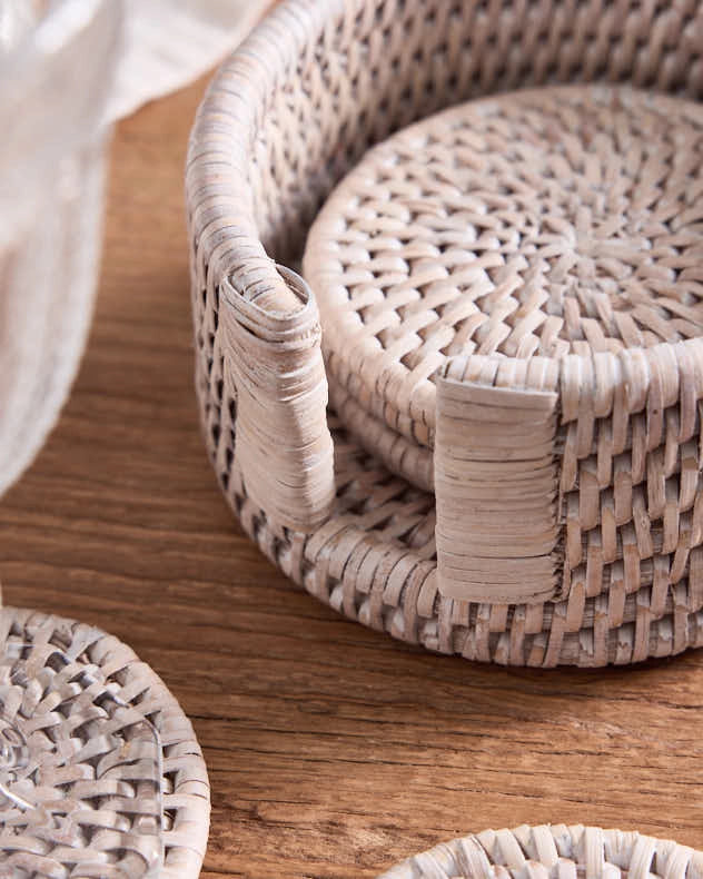 Rattan Coasters