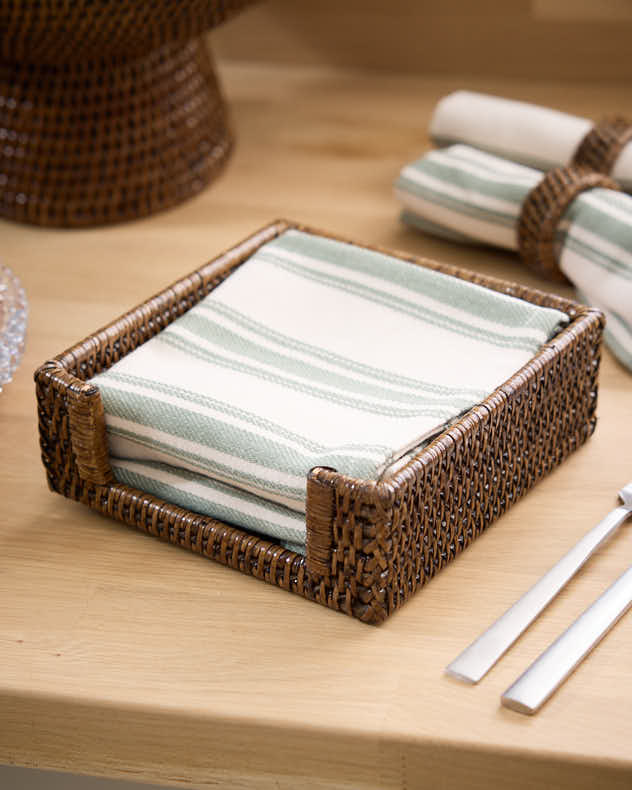 Premium Natural Rattan Napkin Holder